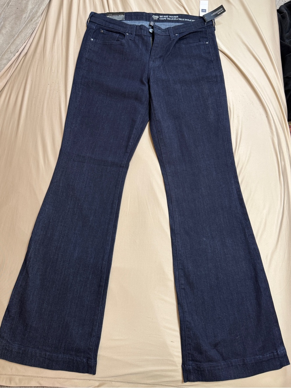 Dark Blue Flare Jeans - Gap